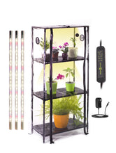 Cargar imagen en el visor de la galería, Indoor Mini greenhouse Broody XL Black Strong with grow light for Indoor Plant Care
