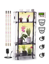 Cargar imagen en el visor de la galería, Sezam XL Tropic mini-greenhouse with automatic humidity control, lighting control, daylight timer.
